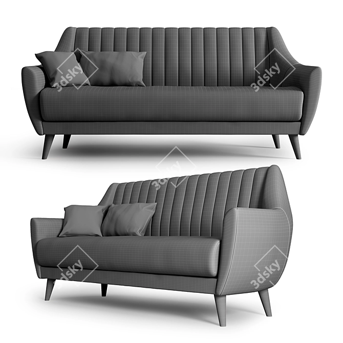 La Forma: Off Soft Sofa 3D model image 3