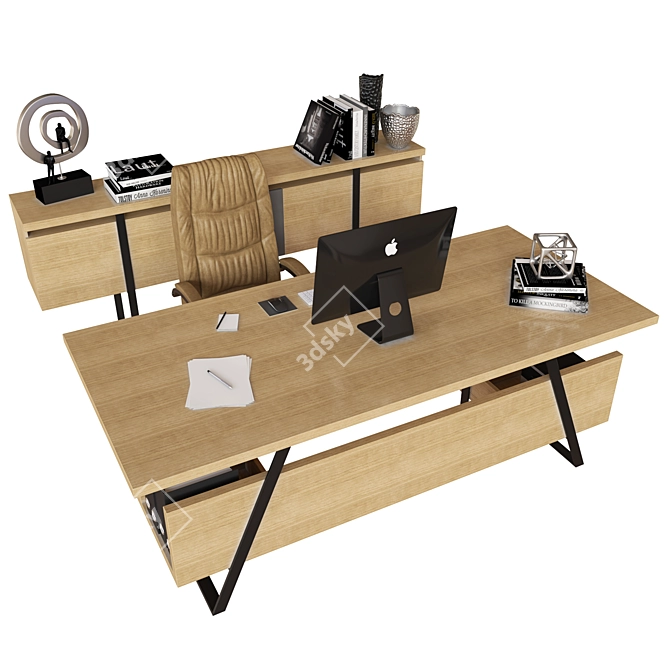 Lumina Manager Furniture Set 3D model image 2