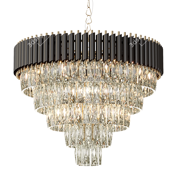 Elegant Indoor Chandelier 3D model image 1