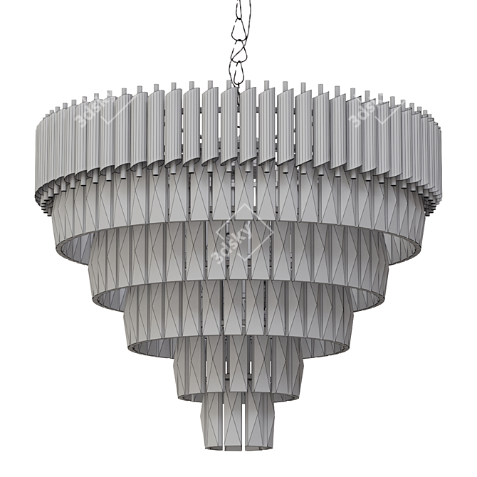 Elegant Indoor Chandelier 3D model image 2