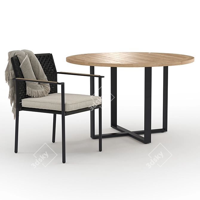 Elegant Durban and Robin Furniture Set 3D model image 7