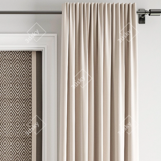 Poly Curtain Model 3D model image 4