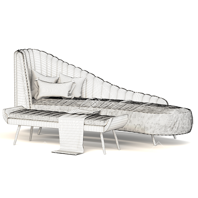 Modern Koger Chaise Lounge - Elegant & Comfortable 3D model image 4