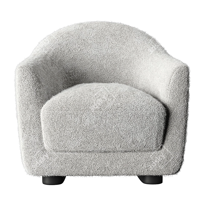 Minimalist Comfort: Djo Armchair 3D model image 2