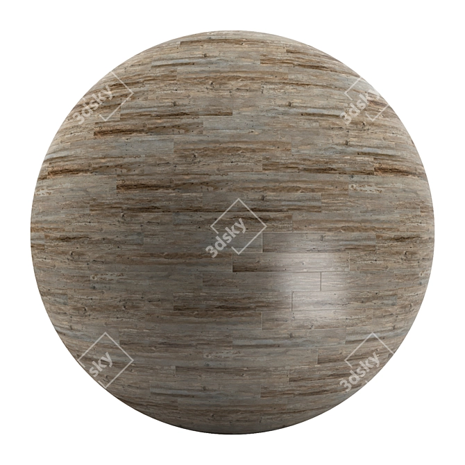 Parquet 45: Standard & Herringbone Pattern, PBR Materials 3D model image 1