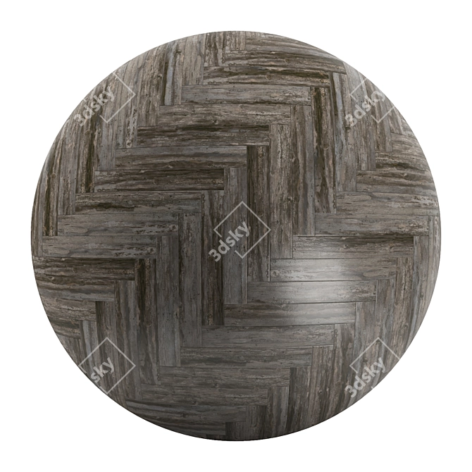 Parquet 46: Standard & Herringbone Patterns, 12 Different Planks, PBR Materials - 4k Seamless 3D model image 2