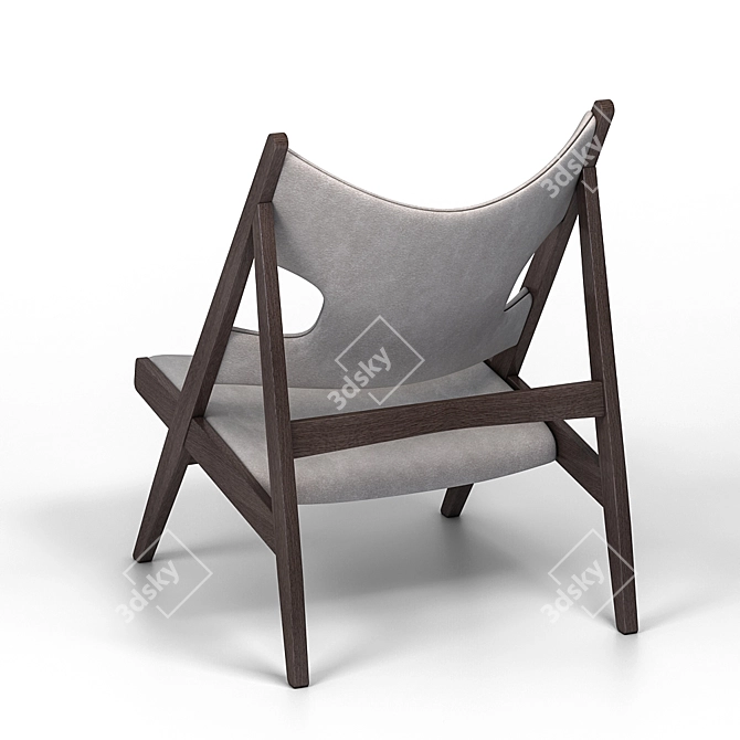 Cozy Knit Chair: Stylish Comfort 3D model image 3