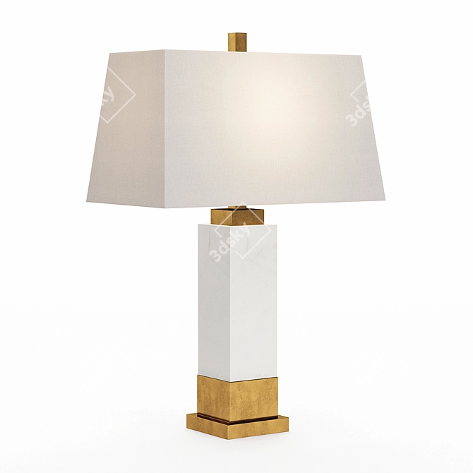 Elegant Briawood Table Lamp 3D model image 1