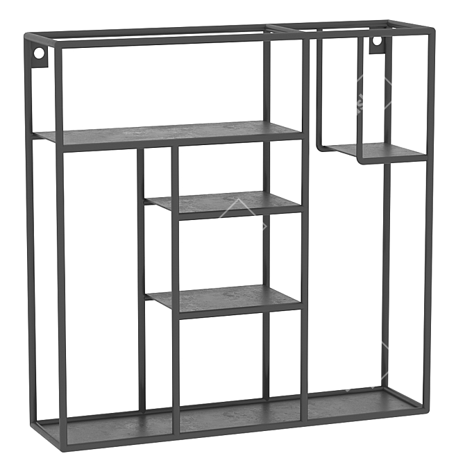 Modern Wall Shelves Set - La Forma Neth Collection 3D model image 4