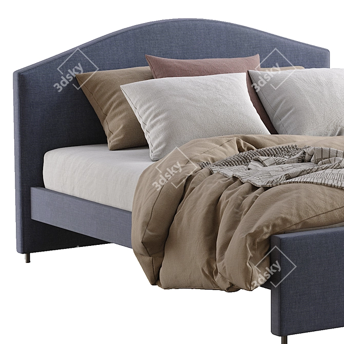 Hauga Bed: Stylish and Functional 3D model image 3