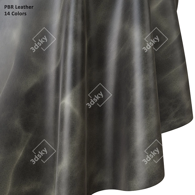14 Colors Suede Leather | PBR 3D model image 1