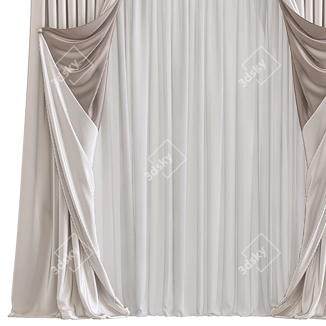 Elegant Drapery Remodel 3D model image 2