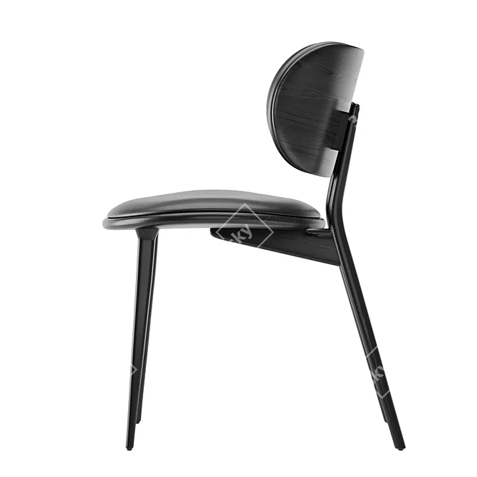 Elegant Master Design Dining Chair 3D model image 3