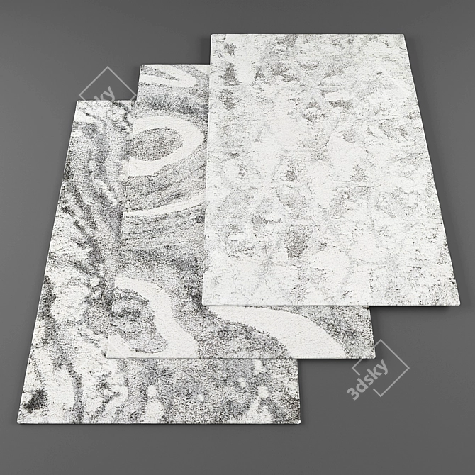 Modern High Resolution Rugs Set 3D model image 1