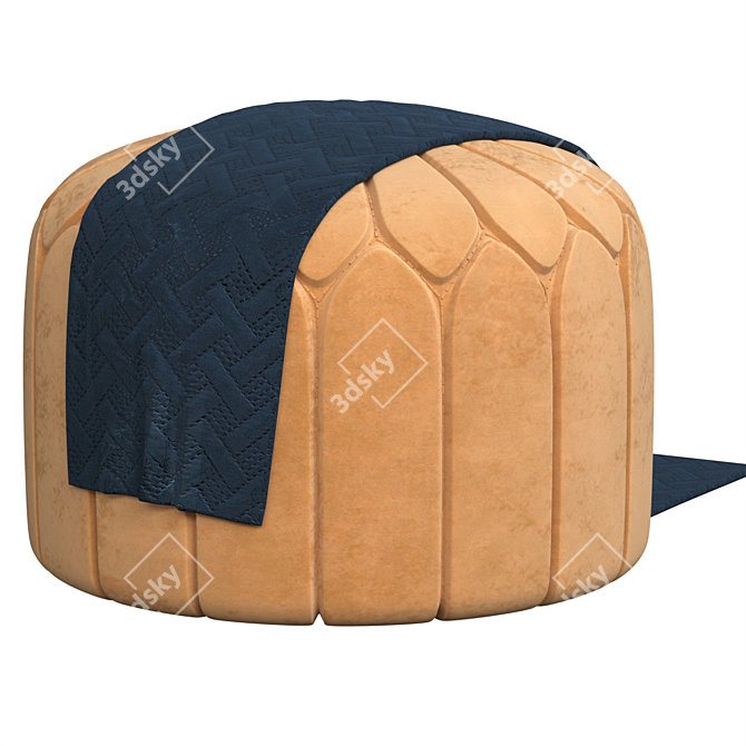 2014 Pouf: Stylish and Versatile Accent 3D model image 5