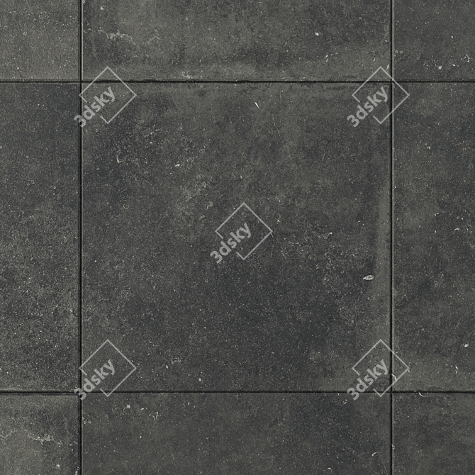 Flaviker Nordik Stone Black - Versatile Wall and Floor Tiles 3D model image 2