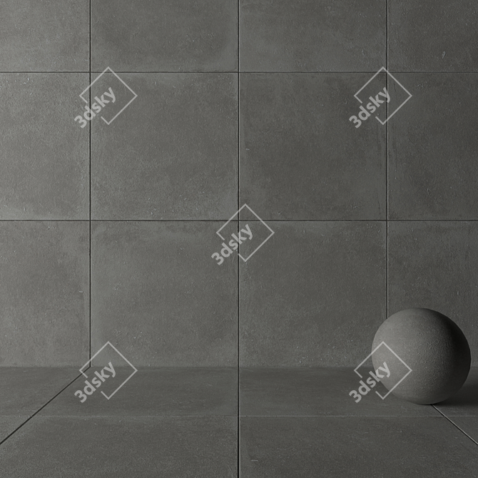  Flaviker Nordik Stone Ash: Versatile Wall & Floor Tiles 3D model image 3