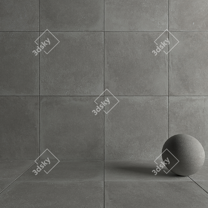  Flaviker Nordik Stone Ash: Versatile Wall & Floor Tiles 3D model image 4