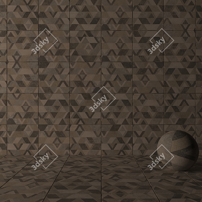  Flaviker Retour Decor Mix: Versatile Wall and Floor Solution 3D model image 3