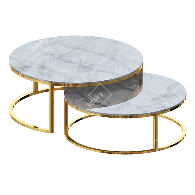 Garda Decor Table - Exquisite Elegance 3D model image 1