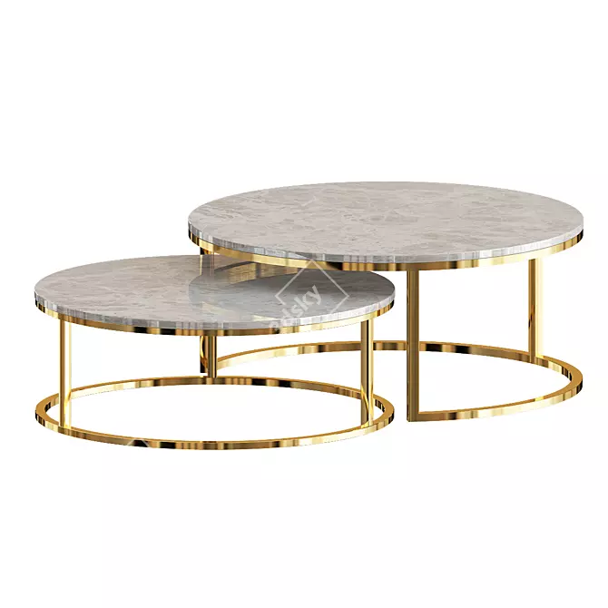 Garda Decor Table - Exquisite Elegance 3D model image 4