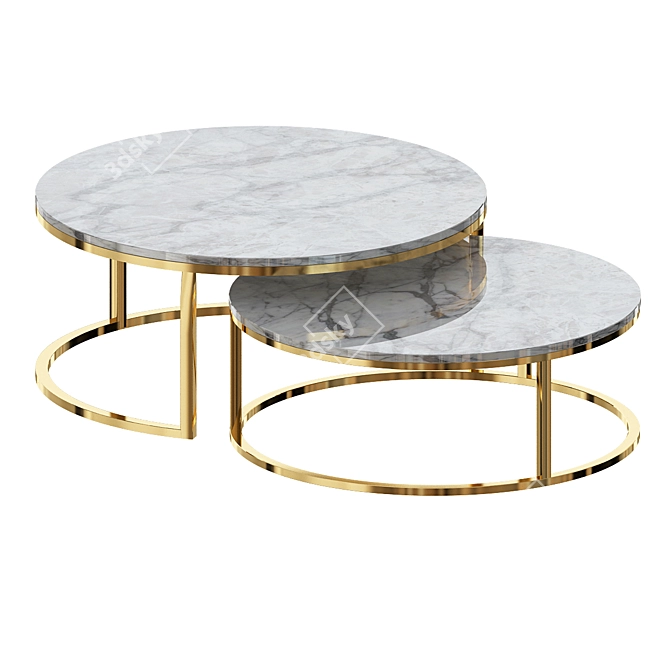 Garda Decor Table - Exquisite Elegance 3D model image 5