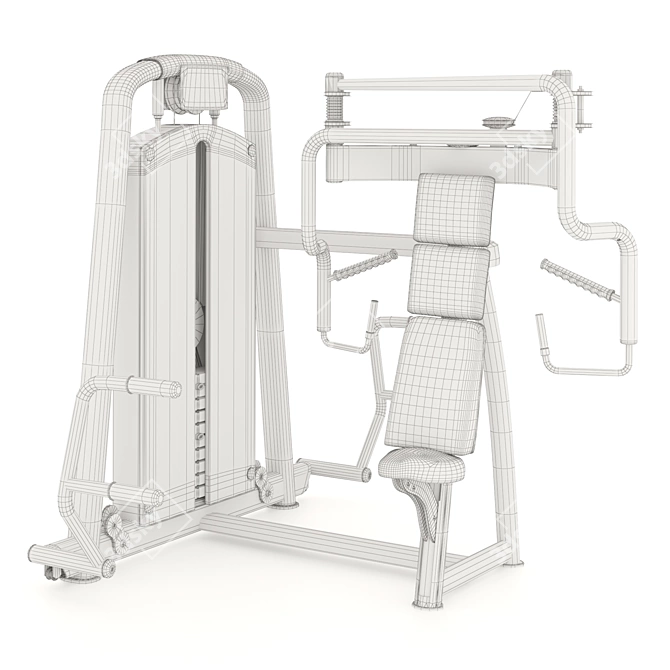Ultimate Chest Press: Gym Essential 3D model image 6
