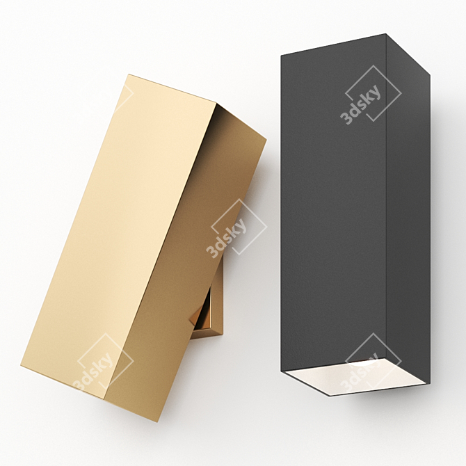 Dejavu Wall Lamp: Elegant Italian Design 3D model image 1