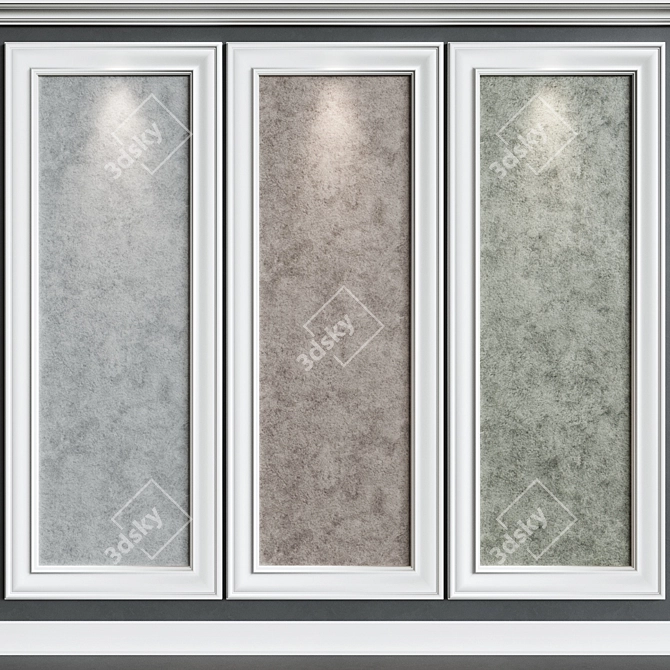 Decorative Plaster Moldings 3D model image 1