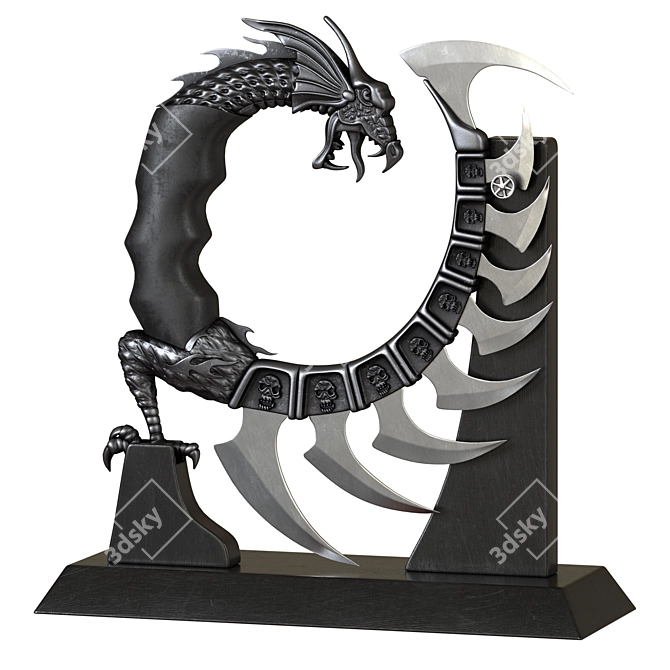 Fantasy Dragon Blade 3D model image 1