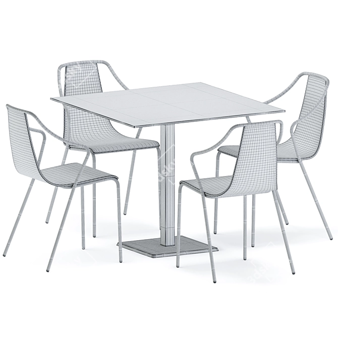 Modern Edge Table: Colos 3D model image 4