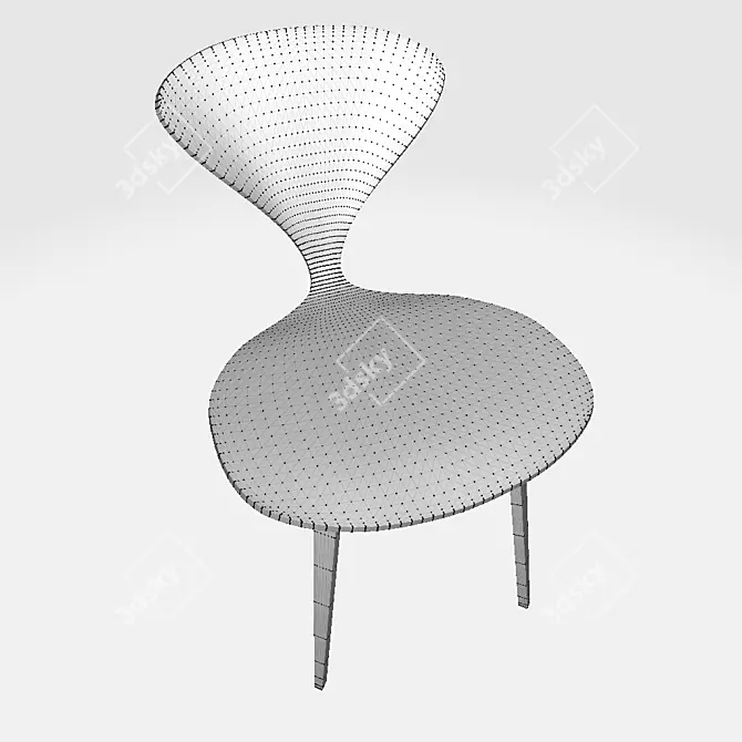 Iconic Cherner Dining Chair 3D model image 1
