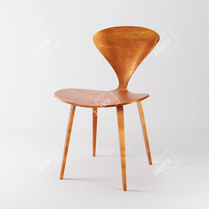 Iconic Cherner Dining Chair 3D model image 8