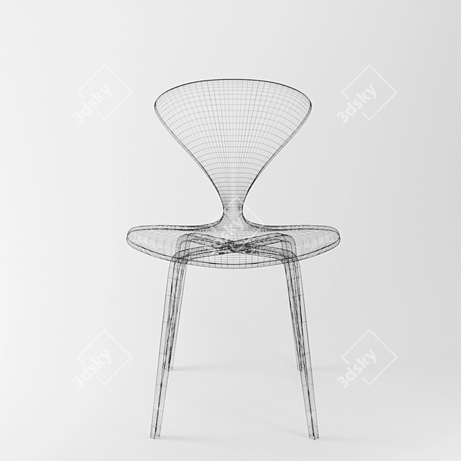 Iconic Cherner Dining Chair 3D model image 9