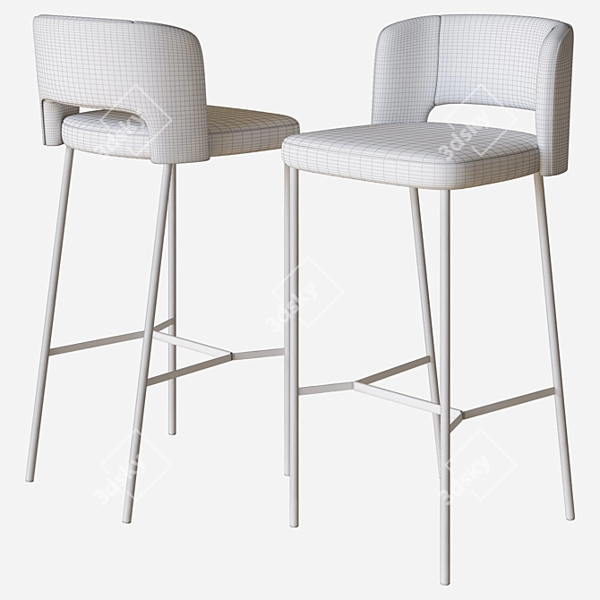 Modern Harri Stool - 3D Model 3D model image 3