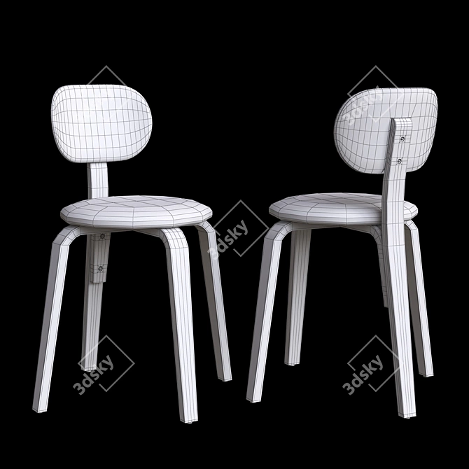 Versatile Chair for V-Ray 3D model image 3