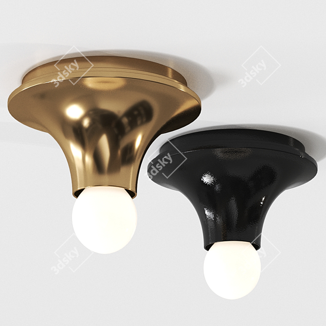 Teti Halogen Ceiling Lamp: Iconic Design, Timeless Style 3D model image 3