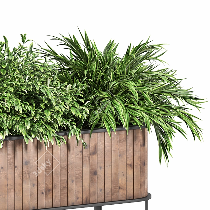 Lush Green Indoor Plant Set 3D model image 4