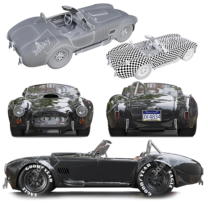 Shelby Cobra 427: Exquisite Classic 3D model image 6