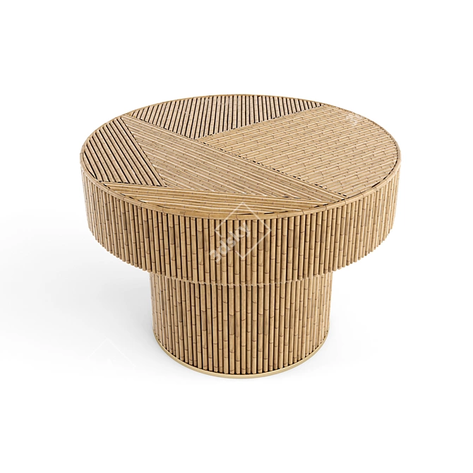 Elegant Elton Side Table 3D model image 5