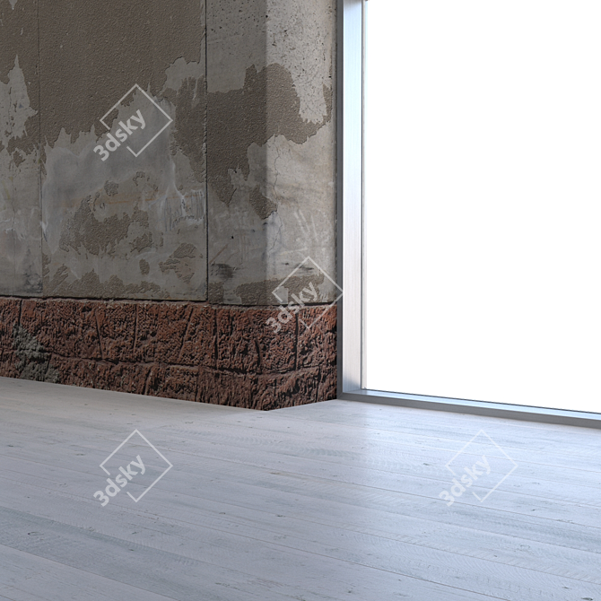 Authentic Facade Wall Texture 3D model image 3