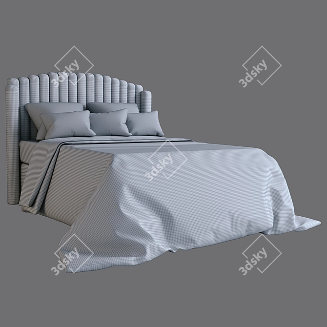 Elegant Double Bed - 2016 Design 3D model image 2