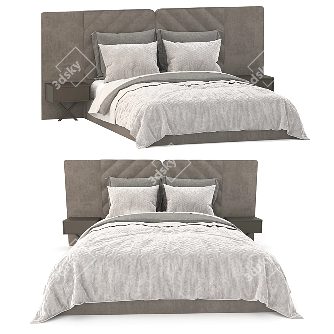 Adairs Bed 03 - Stylish & Comfortable 3D model image 1