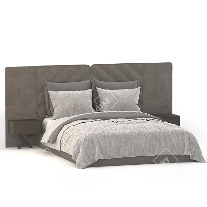 Adairs Bed 03 - Stylish & Comfortable 3D model image 2
