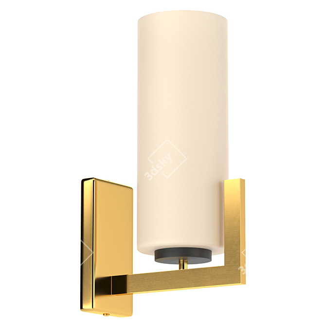 Elegant Geometric Fortano Wall Sconce 3D model image 1