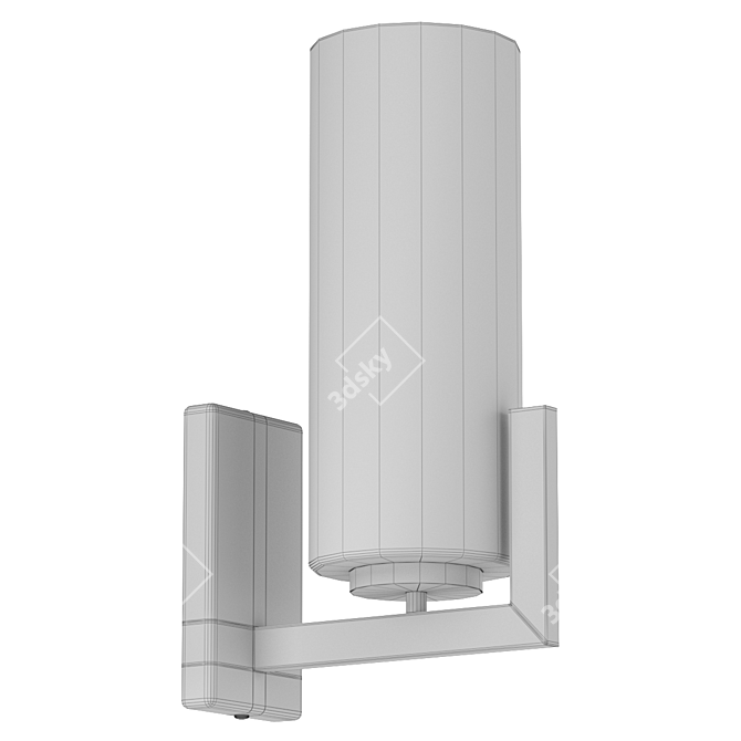 Elegant Geometric Fortano Wall Sconce 3D model image 5