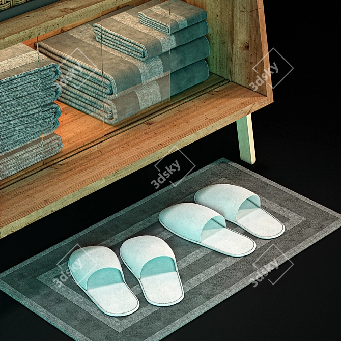 Sleek Bathroom Essentials 3D model image 5