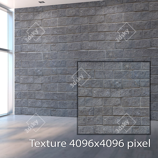 Title: Seamless Wall Texture Set 3D model image 2