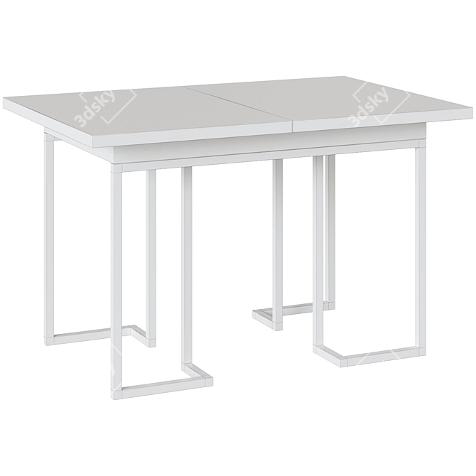 Smart Folding Table: Stylish and Functional 3D model image 3