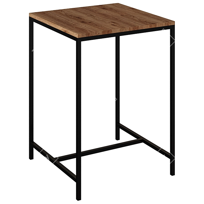 Sleek High Table: Simple Elegance 3D model image 1